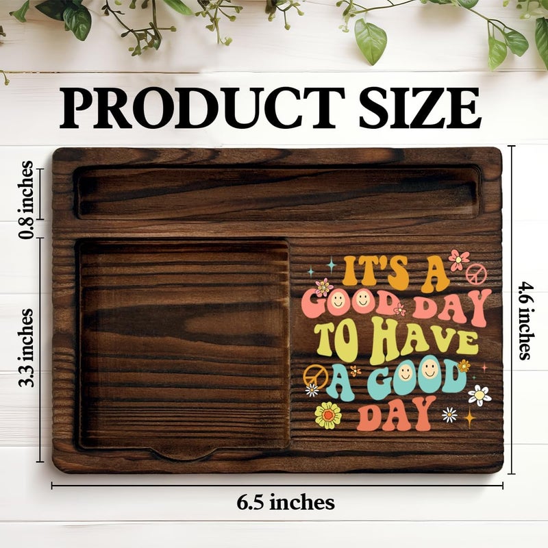 QODMGD Motivational Sticky Note Holder Inspirational Gifts for Women, It's a Good Day to Have a Good Day Post It Note Dispenser for Home Office Desk Decor - Image 2